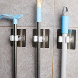 Self-adhesive Broom Mop Holder Home Space Saving Wall Suction Clip Hook 2PCS