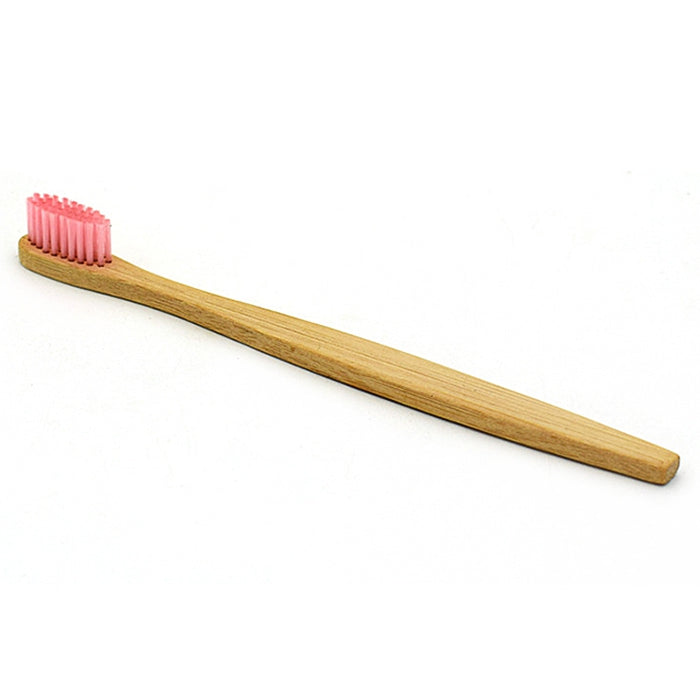 Nylon Fiber Brush Bamboo Handle Toothbrush