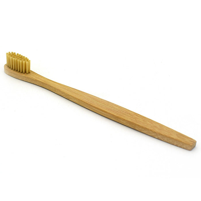 Nylon Fiber Brush Bamboo Handle Toothbrush