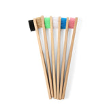 Nylon Fiber Brush Bamboo Handle Toothbrush