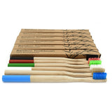 Natural Organic Eco-friendly Bamboo Toothbrush with Soft Nylon Bristles