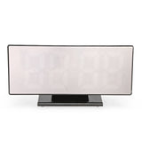 Digital Mirror Surface Alarm Clock with Large LED Display USB Port for Bedroom