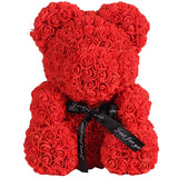 Valentine Day Gift Artificial Rose Bear Wedding Party Decoration 