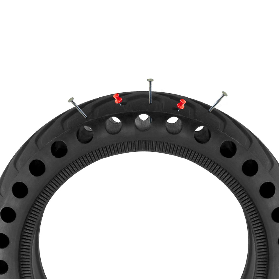 21cm Rubber Solid Rear Tire with Hollow Design for Xiaomi M365 Electric Scooter 