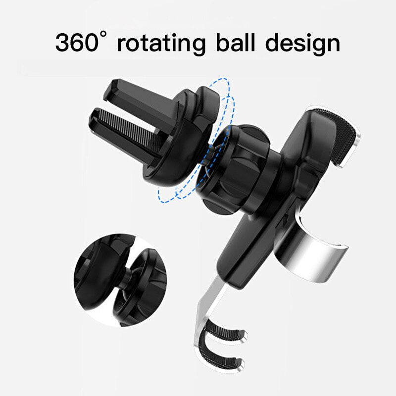 Soporte de teléfono Universal para coche para teléfono soporte de ventilación de aire para coche sin soporte magnético para teléfono inteligente para iPhone Samsung soporte de gravedad