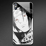 Funda de teléfono de vidrio templado de dibujos animados Naruto para iPhone XSmax XR XS X 8 7 6s 6 Plus cubierta de lujo funda Coque para iPhone 7Plus 8Plus