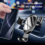 Soporte Universal para teléfono de coche para teléfono soporte de montaje de ventilación de aire para iPhone Samsung Xiaomi Smartphone soporte de gravedad