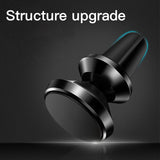 Soporte de salida de aire magnético para coche Universal para Apple iPhone Samsung Huawei Xiaomi Oneplus 360 soporte giratorio para teléfono inteligente