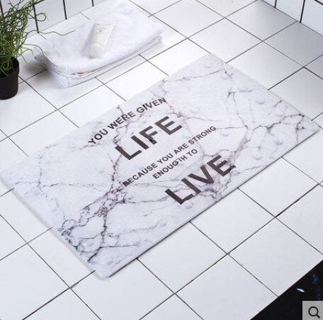 Nuevo estilo nórdico 40*70 cm alfombra de baño alfombra antideslizante alfombra de baño de PVC suave alfombra de baño de cocina tapa de piso de puerta salle de bain