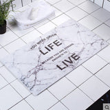 Nuevo estilo nórdico 40*70 cm alfombra de baño alfombra antideslizante alfombra de baño de PVC suave alfombra de baño de cocina tapa de piso de puerta salle de bain