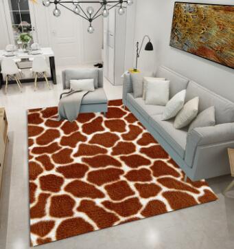 Alfombra de franela estilo leopardo