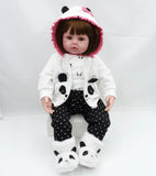 Bebes reborn 47 cm muñeca bebé niña muñecas de silicona suave Boneca muñecas Brinquedos metoo el Día de los niños regalos de juguetes de peluche en la cama tiempo plamate