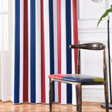 INS dibujos animados bandera británica rayas cortinas opacas para habitación de niños cortina impresa sala de estar dormitorio ventana tratamiento dormitorio