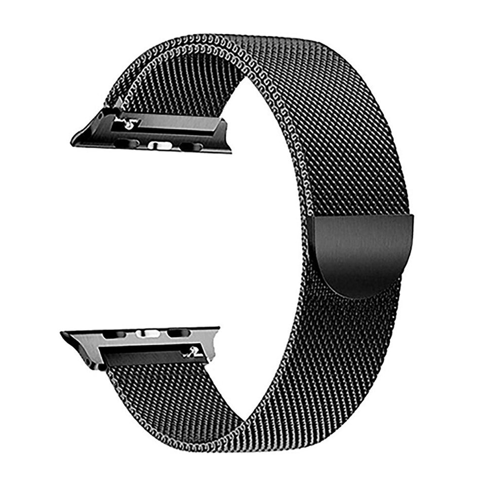 Pulsera Milanese Loop Correa de acero inoxidable para Apple Watch serie 1, 2, 3, 4 magnético banda ajustable para Apple Watch Correa 38 40 42mm