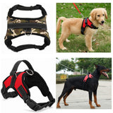 Arnés de Nylon para perro de alta resistencia ajustable acolchado Extra Grande Mediano pequeño arnés de perro chaleco para perros Husky suministros