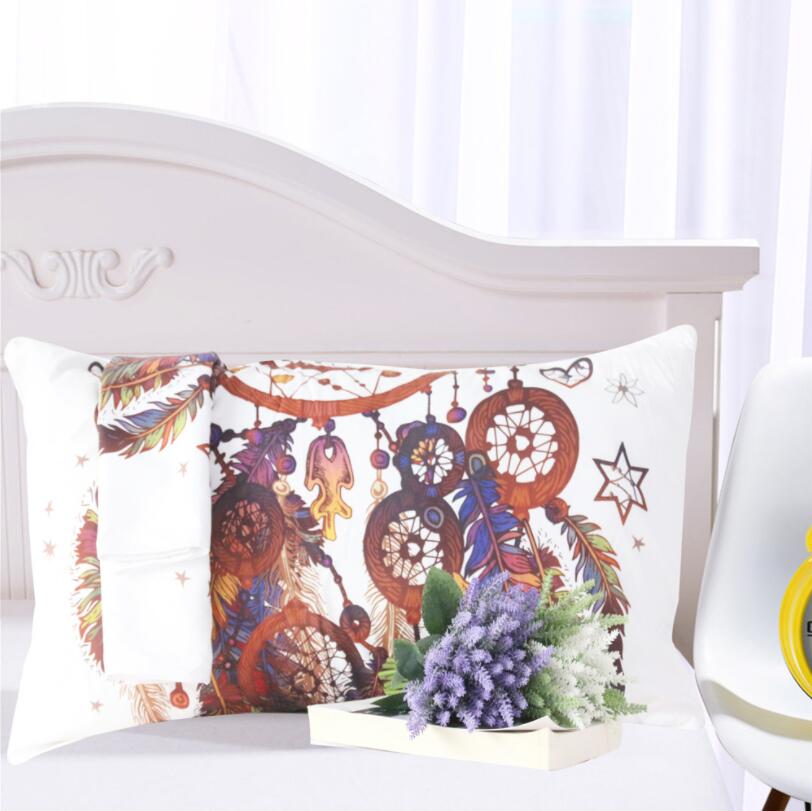 3 unids/set Hipster acuarela juego de cama reina tamaño atrapasueños plumas edredón cubierta Bohemia impreso edredon cama cubierta