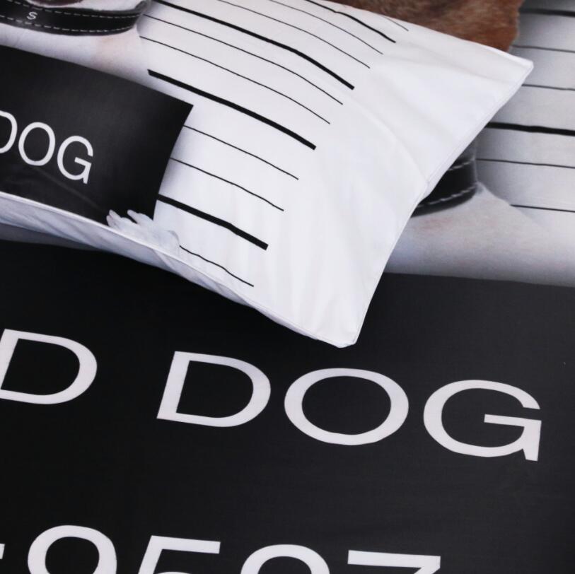 Nuevo juego de ropa de cama 3D Bad Pet para niños, ropa de cama para niños, ropa de cama de tamaño Queen, perro malo, hogar, doble rey completo juego de cama doble para adultos