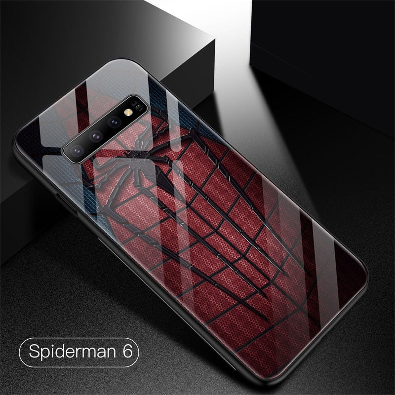 Funda de cristal templado para samsung de Spiderman