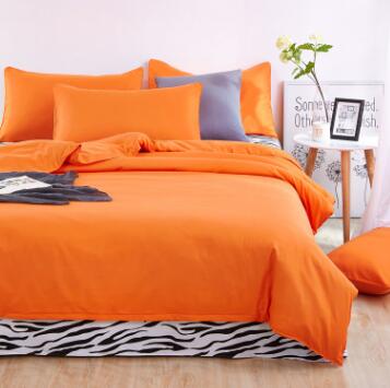 Nuevos juegos de cama de verano sábana de cebra y funda de edredón de color rojo rosa funda de almohada suave y cómoda King Queen Full doble