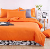 Nuevos juegos de cama de verano sábana de cebra y funda de edredón de color rojo rosa funda de almohada suave y cómoda King Queen Full doble
