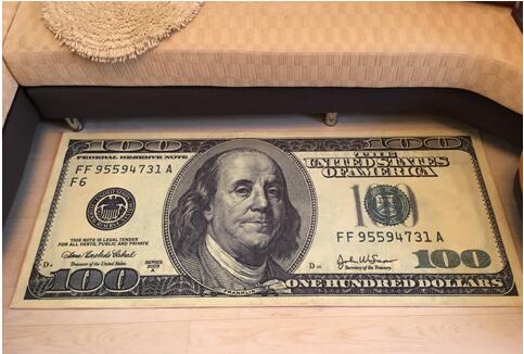 Alfombras creativas de dólar estadounidense