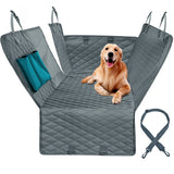 Funda de asiento de coche para perro con malla impermeable para mascotas, funda de asiento trasero para coche, Protector de cojín de hamaca con cremallera y bolsillos