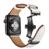 Correa de cuero de lujo para Apple Watch serie 1, 2, 3, 4