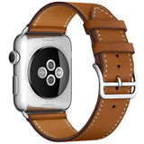 Correa de cuero de lujo para Apple Watch serie 1, 2, 3, 4 Simple banda deportiva para Apple Watch Correa accesorios para 40 42mm pulsera