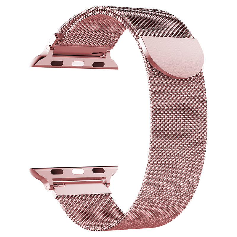 Pulsera Milanese Loop Correa de acero inoxidable para Apple Watch serie 1, 2, 3, 4 magnético banda ajustable para Apple Watch Correa 38 40 42mm