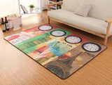 Alfombra decorativa para sala de estar con la bandera británica