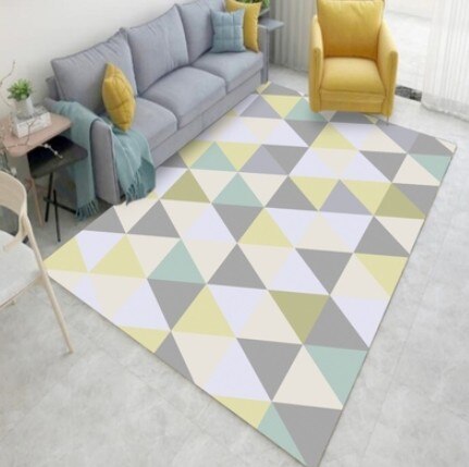 Nuevas alfombras geométricas nórdicas simples americanas para sala de estar alfombras de dormitorio de Casa alfombras para habitación de niños/área de estudio/comedor alfombra estera del juego