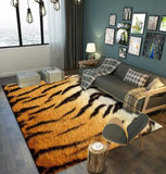 Alfombra de franela estilo leopardo