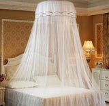 Nueva princesa colgante redondo de encaje dosel cama red cómoda domo de estudiante mosquitera para cuna doble cama de Reina