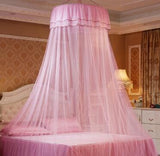 Nueva princesa colgante redondo de encaje dosel cama red cómoda domo de estudiante mosquitera para cuna doble cama de Reina