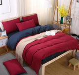 Nuevos juegos de cama de verano sábana de cebra y funda de edredón de color rojo rosa funda de almohada suave y cómoda King Queen Full doble