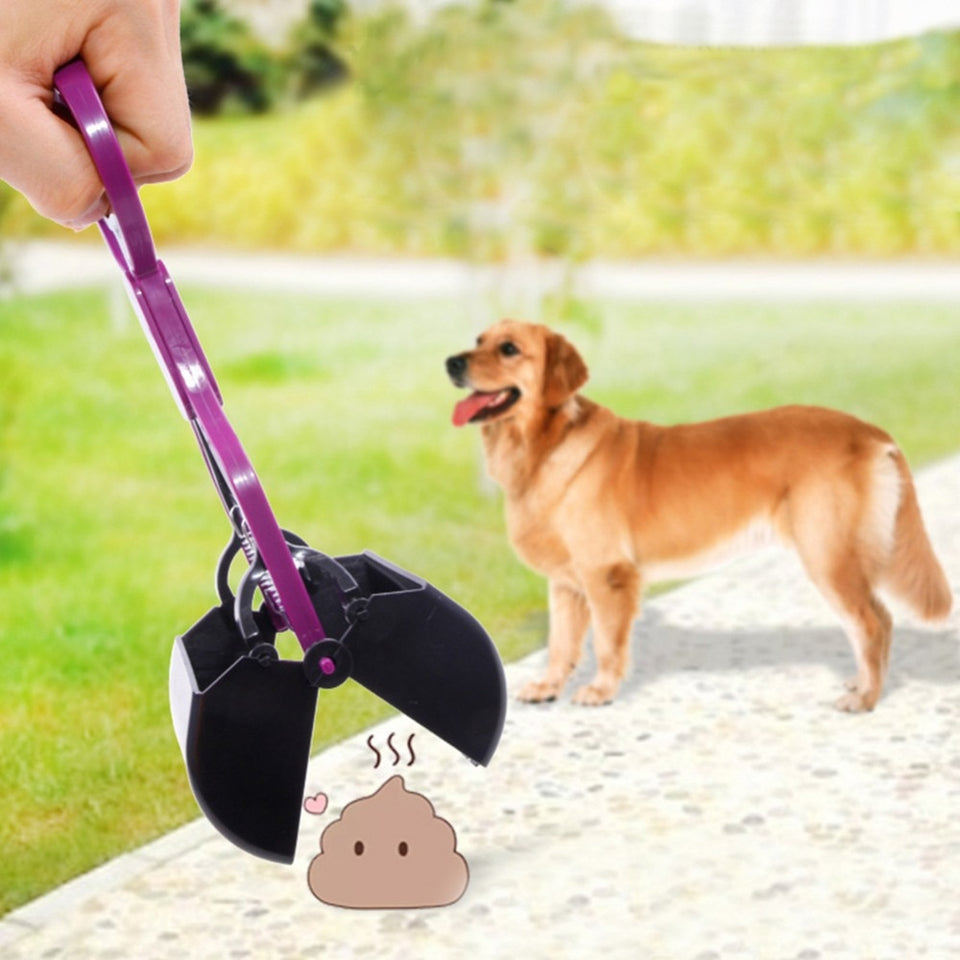 Color aleatorio 1 Pc Durable Pet suministros accesorios perro mascota Poop Scoop Pickup Clip yarda herramienta de limpieza de pala #269717