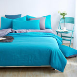 Nuevos juegos de cama de verano sábana de cebra y funda de edredón de color rojo rosa funda de almohada suave y cómoda King Queen Full doble