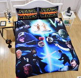 Juego de cama 3D de Star Wars funda de edredón estampada doble reina completa Real lifelike juegos de cama funda de almohada de buena calidad para habitación de los niños