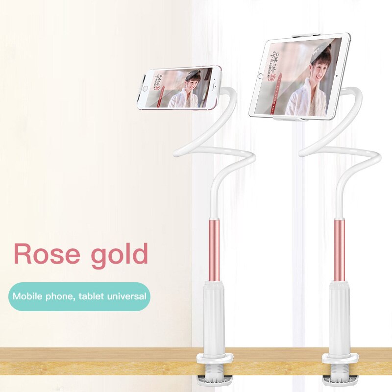 Universal 360 giratorio Flexible brazo teléfono soporte de escritorio cama perezoso tableta Clip soporte móvil para iPhone Samsung