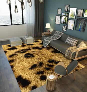 Alfombra de franela estilo leopardo