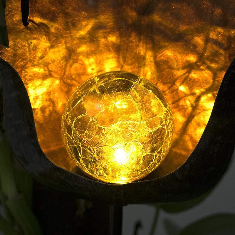 Luz Solar LED simulación llama de fuego