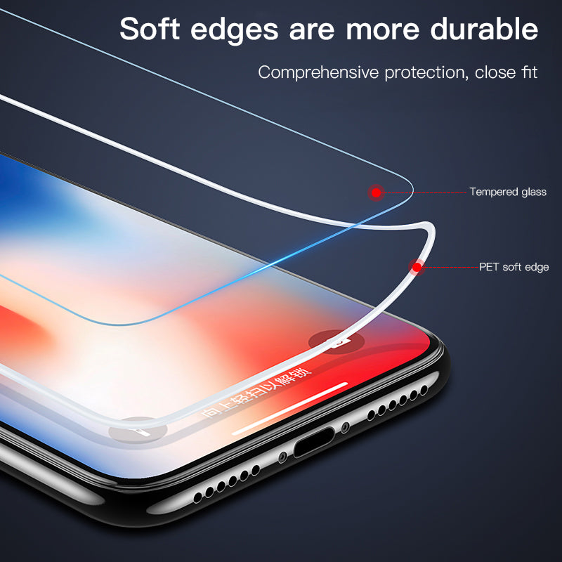 Protector HD transparente película de vidrio templado para iPhone XSmax XR XS X pantalla protectora completa para iPhone 8 7 6 6 s más película