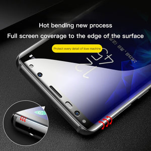 Película suave cubierta completa 9D para Samsung Galaxy Note 9 8 S9 S8 S10 e 5G Plus S7 Edge protector de pantalla para Samsung A7 A8 A9 no vidrio