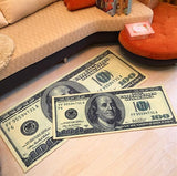 Alfombras creativas de dólares estadounidenses para sala de estar, pasillo, dinero, alfombrilla de goma para puerta, alfombrilla para Club de Hotel, cafetería, esteras de todo fósforo alfombra de dormitorio