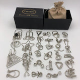 Nuevo juego de 30/41/46 piezas de Metal rompecabezas mente cerebro Teaser anillos de alambre mágico rompecabezas juguetes de juego para los niños de los adultos