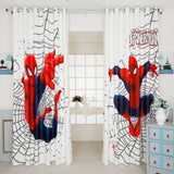 INS moderno Spiderman dibujos animados cortinas opacas para habitación de niños cortina impresa para niños dormitorio tratamiento ventana dormitorio drenaje