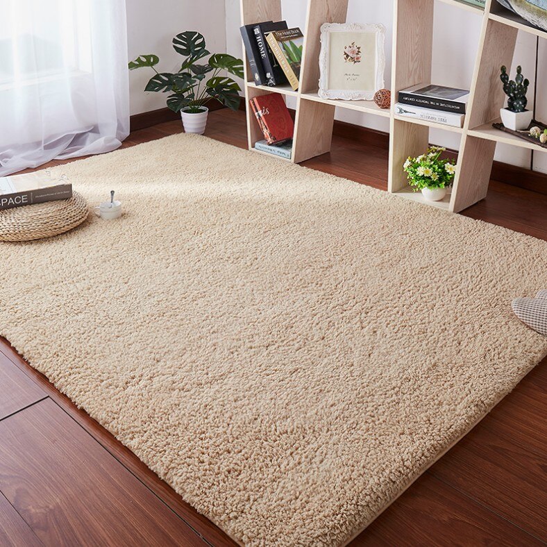 Alfombra peluda suave de 140*200 cm para sala de estar casa alfombras de felpa cálidas alfombrillas mullidas para habitación de niños alfombra de piel para sala de estar