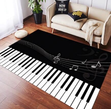 Alfombra antideslizante con forma de piano