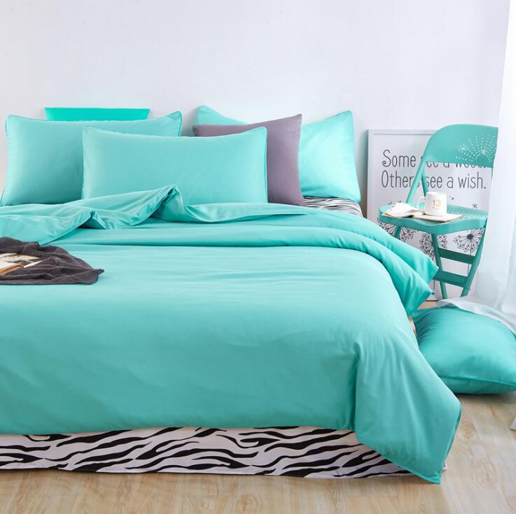 Nuevos juegos de cama de verano sábana de cebra y funda de edredón de color rojo rosa funda de almohada suave y cómoda King Queen Full doble