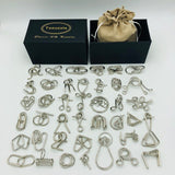 Nuevo juego de 30/41/46 piezas de Metal rompecabezas mente cerebro Teaser anillos de alambre mágico rompecabezas juguetes de juego para los niños de los adultos